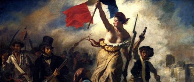 Tableau d'Eugène Delacroix :"La liberté guidant le peuple"